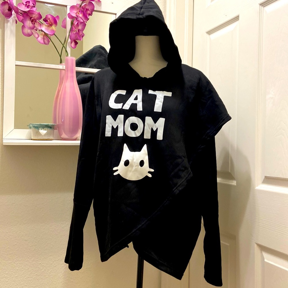 🌟💖🎉HOST PICK🎉💖🌟 CAT MOM SWEATSHIRT/WRAP XXL